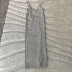 Lulu's Gray Maxi Dress